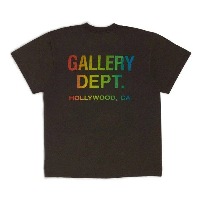 Gallery Dept Collector Rainbow Pocket T-Shirt Black