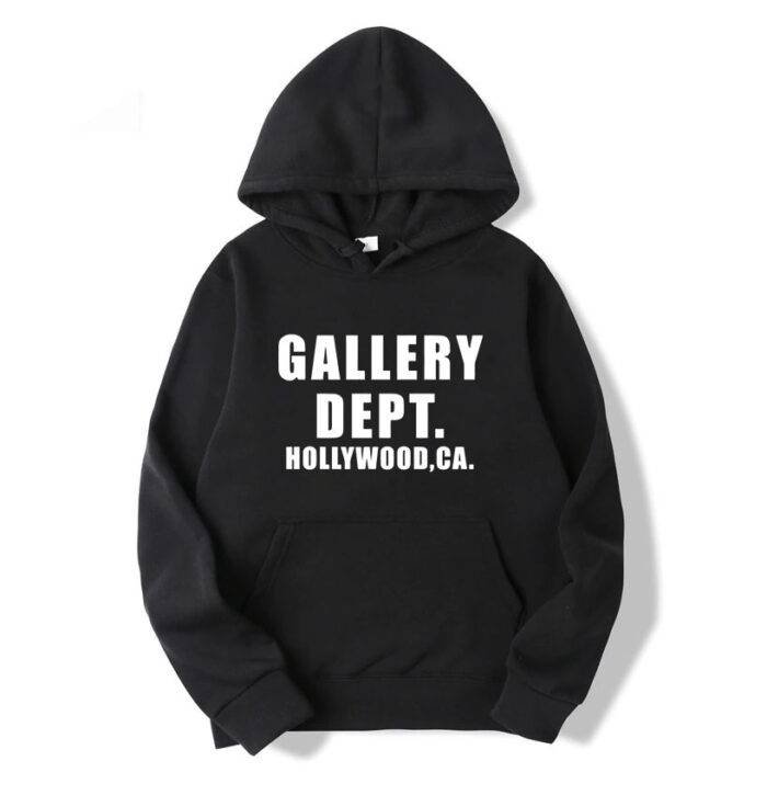 Gallery Dept Hollywood Black Fashion Hoodie