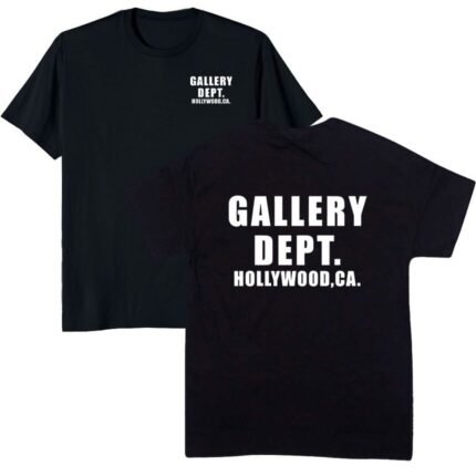 Gallery Dept Hollywood CA T-shirt Black
